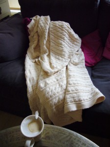 Cappuccino and a cosy blanket