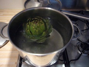 boiled artichoke