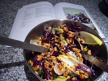 winter slaw with book