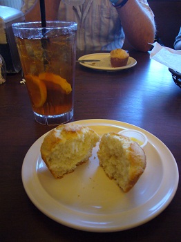 sweet tea corn muffin