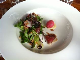 smoked duck salad