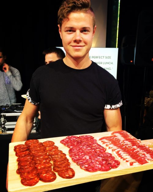 Ignore the guy (if you can) and order the salami from What About Leo