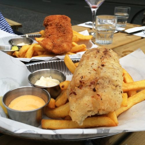 Fish & chips - served 3 ways at de Gouden Hoek